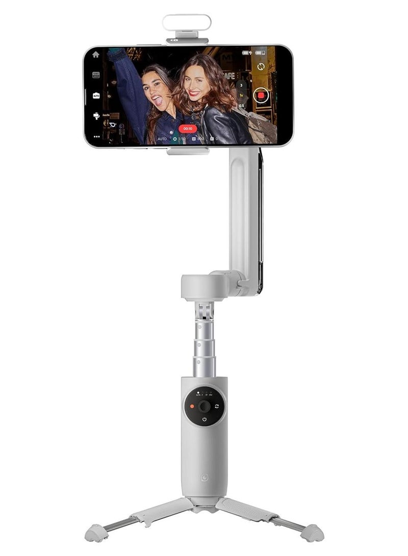 Insta360 Flow 2 Pro Standard Kit | Foldable AI Phone Gimbal, Track in 200+ Apps With Apple DockKit, Multi-Person Tracking, 360º Pan Tracking, Built-In Tripod/Selfie Stick White - Image 1