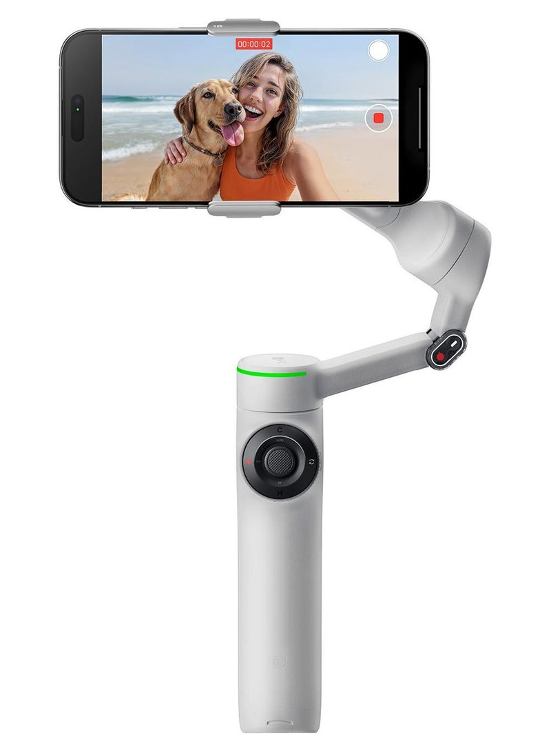 انستا 360 مجموعة فلو 2 برو القياسية | جيمبال هاتف AI القابل للطي، تتبع في أكثر من 200 تطبيق مع قاعدة آبل، تتبع متعدد الأشخاص، تتبع بان 360º، حامل ثلاثي القوائم/عصا سيلفي مدمجة - Image 1