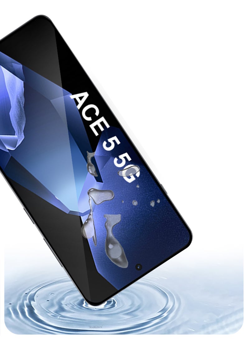MARGOUN 3Packs Screen Protector for Oneplus ACE 5 5G, Tempered Glass , Full Glue, 9H Hardness, HD Clarity, No Bubble  - Image 3