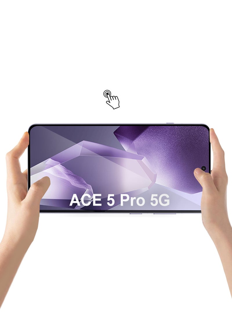 MARGOUN Screen Protector for Oneplus ACE 5 Pro 5G, Tempered Glass , Full Glue, 9H Hardness, HD Clarity, No Bubble  - Image 5