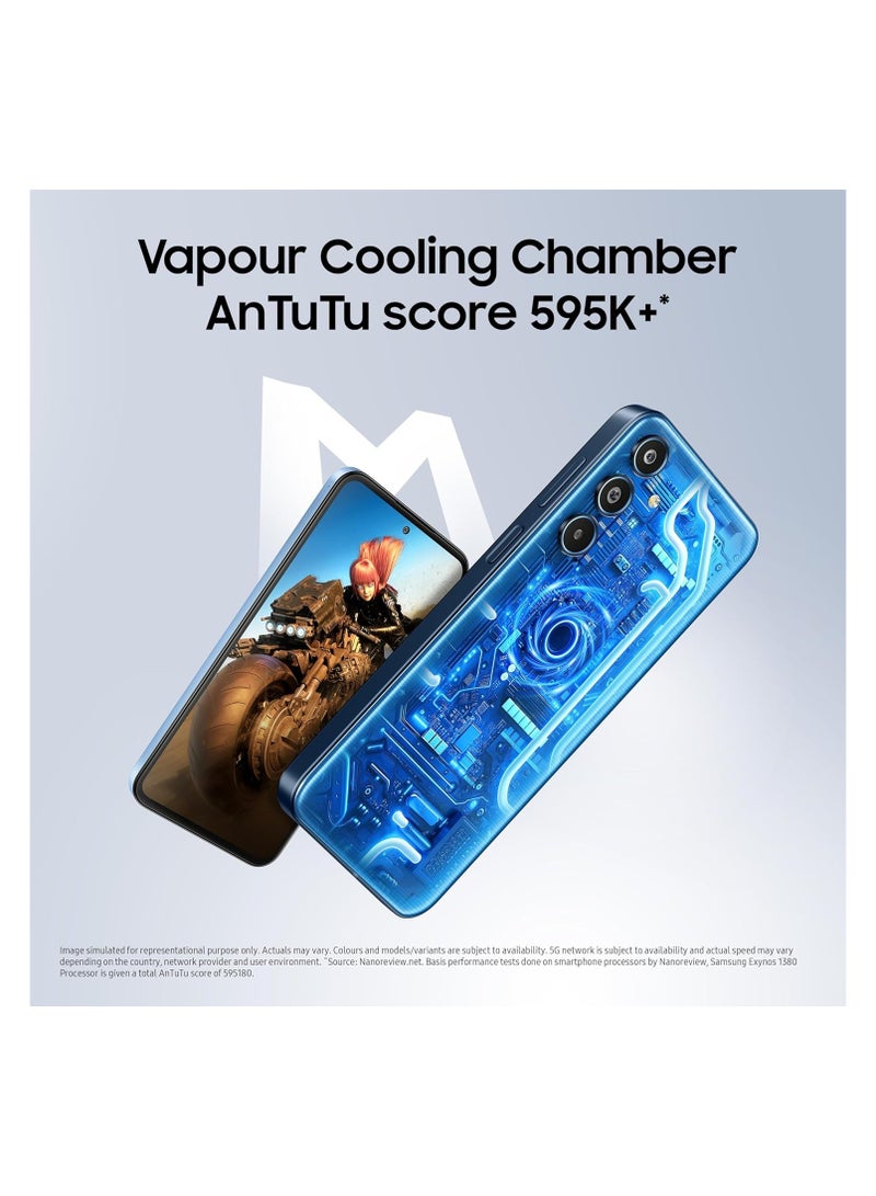 Samsung Galaxy M35 5G (8GB RAM, 128GB Storage) - 120Hz Super AMOLED Display, 6000mAh Battery, Corning Gorilla Glass Victus+, Vapour Cooling, Dual SIM, Factory Unlocked - International Version, Day Break Blue  - Image 3