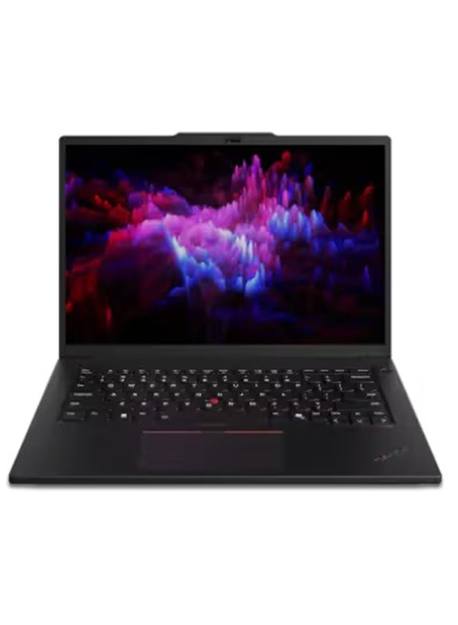 Lenovo ThinkPad P14s Gen 5 Laptop With 14.5-Inch 3K IPS 120Hz Display, Intel Core Ultra 7 155H Processor/32GB RAM/1TB SSD/4GB Nvidia RTX 500 Ada Graphics/Windows 11 Pro BLACK  - Image 1