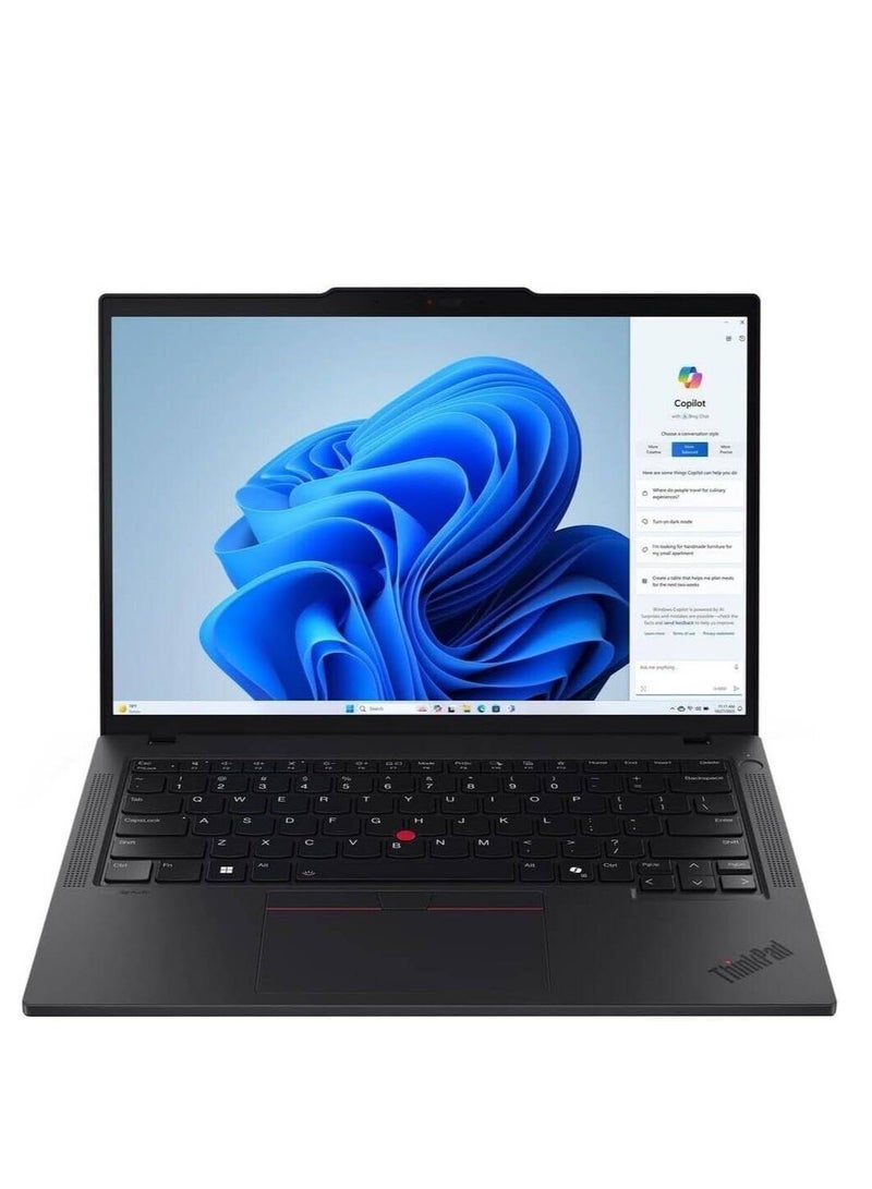 Lenovo ThinkPad T14s Gen 5 Laptop With 14-Inch WUXGA IPS 60Hz Display, Intel Core Ultra 7 155U Processr/16GB RAM/512GB SSD/Intel Iris XE Graphics/Windows 11 Pro English black  - Image 1