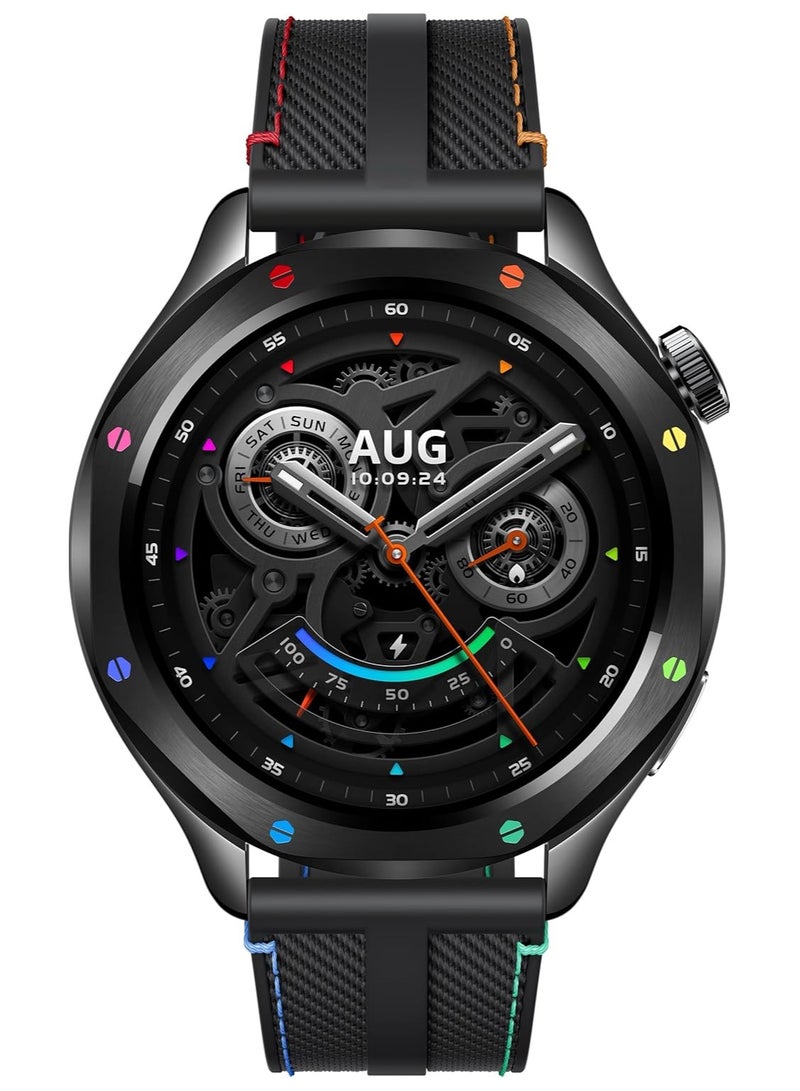 Xiaomi 486 mAh Xiaomi Watch S4 Smartwatch Bezel Design 1.43" AMOLED Display Rainbow M2425W1 Rainbow  - Image 2