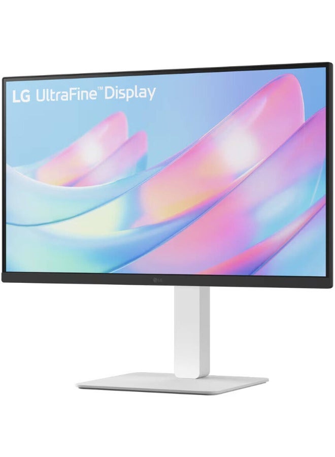 LG 27 inch UltraFine Monitor, IPS Display, 4K UHD Resolution, 60Hz Refresh Rate, 5ms (GtG at Faster) Response Time, 1.07b Color Display, Dynamic Action Sync, 27US550-W White  - Image 3