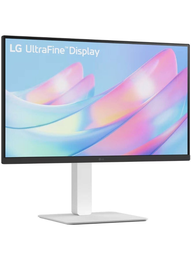 LG 27 inch UltraFine Monitor, IPS Display, 4K UHD Resolution, 60Hz Refresh Rate, 5ms (GtG at Faster) Response Time, 1.07b Color Display, Dynamic Action Sync, 27US550-W White - Image 2