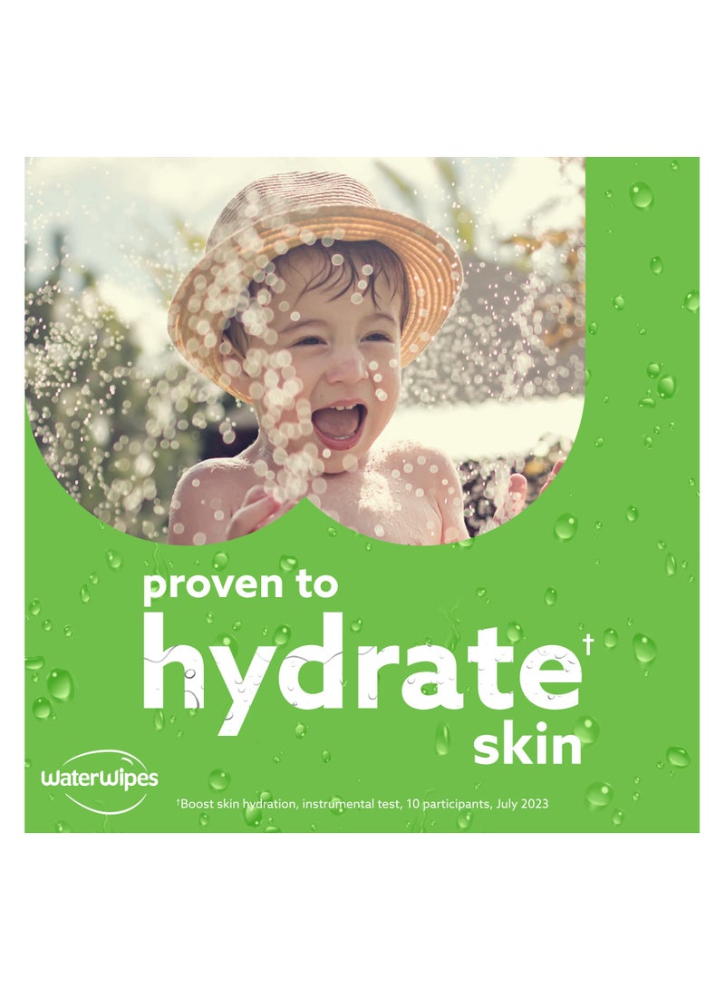 ووتر وايبس Hydrating Clean Baby Wipes with 99% Water & Aloe Vera Extract - Image 4