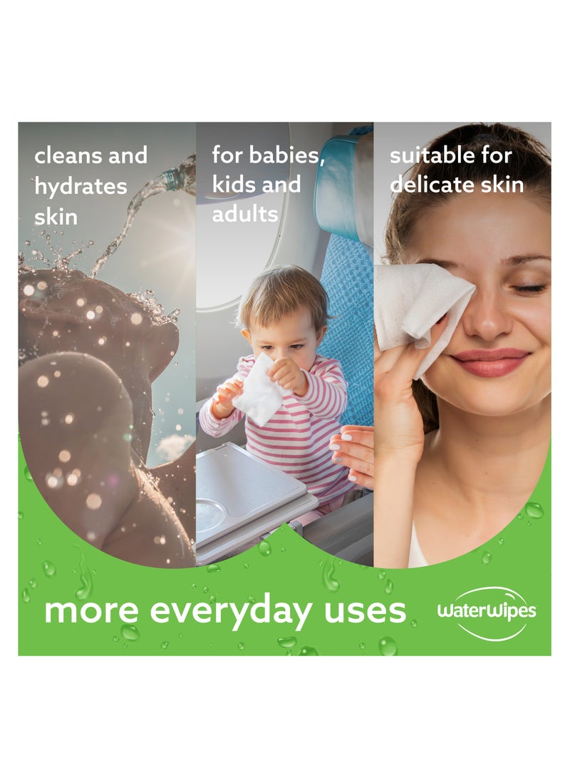 ووتر وايبس Hydrating Clean Baby Wipes with 99% Water & Aloe Vera Extract - Image 5
