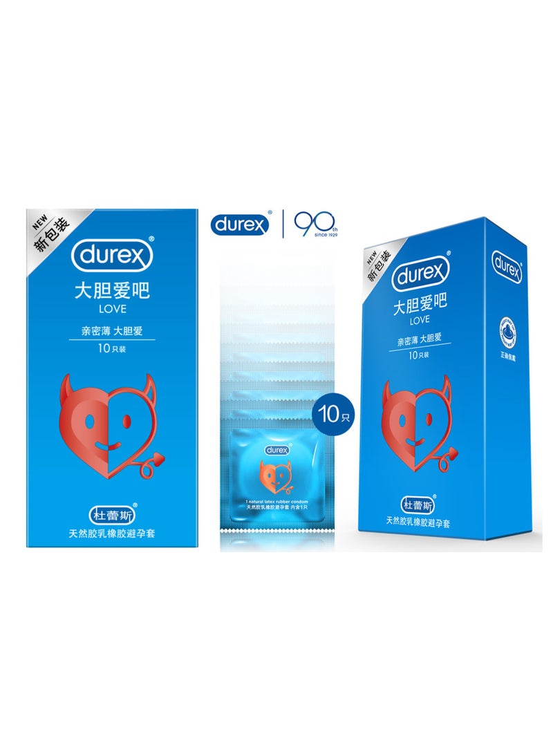 Durex Love 2*10-Pack Condoms - Image 1