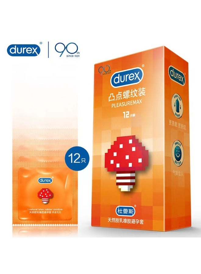 Durex Natural Latex Ribbed Condoms for Enhanced Sensation - 12 Pack​ - Image 2