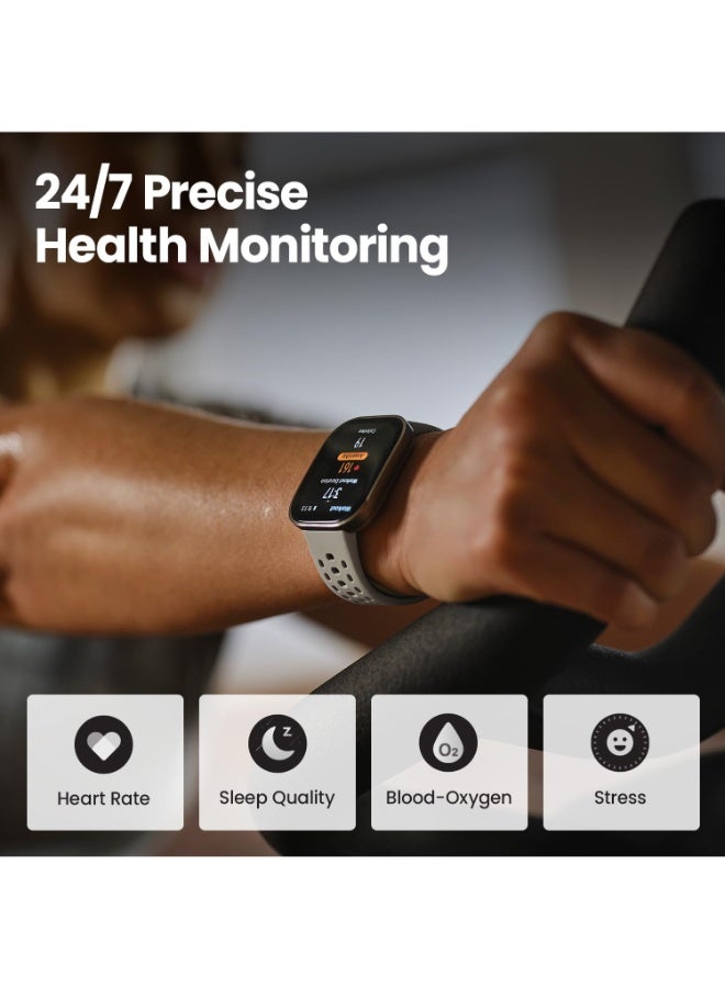 Amazfit Bip 6 Smart Watch 46mm, 14 Day Battery, 1.97" AMOLED Display, GPS & Free Maps, AI, Bluetooth Call & Text, Health, Fitness & Sleep Tracker, 140+ Workout Modes, 5 ATM Water-Resistance Red  - Image 3