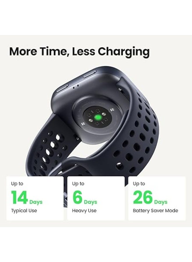 Amazfit Bip 6 Smart Watch 46mm, 14 Day Battery, 1.97" AMOLED Display, GPS & Free Maps, AI, Bluetooth Call & Text, Health, Fitness & Sleep Tracker, 140+ Workout Modes, 5 ATM Water-Resistance Red  - Image 2