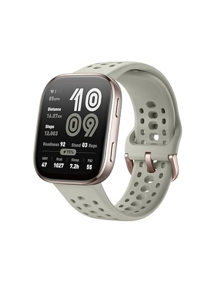 Bip 6 Smart Watch 46mm, 14 Day Battery, 1.97" AMOLED Display, GPS & Free Maps, AI, Bluetooth Call & Text, Health, Fitness & Sleep Tracker, 140+ Workout Modes, 5 ATM Water-Resistance Stone