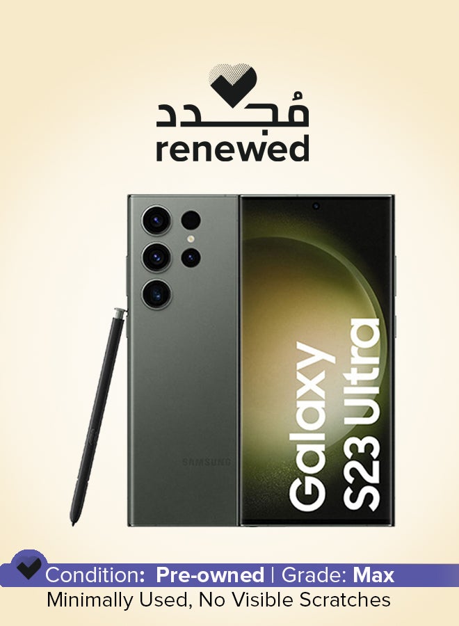 Samsung Renewed - Galaxy S23 Ultra 5G Single SIM + eSIM Green 12GB RAM 512GB - International Version - Image 1