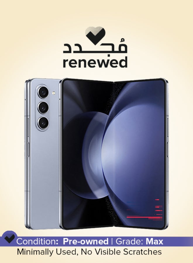 Samsung Renewed - Galaxy Z Fold 5 Dual SIM Icy Blue 12GB RAM 256GB 5G - International Version - Image 1