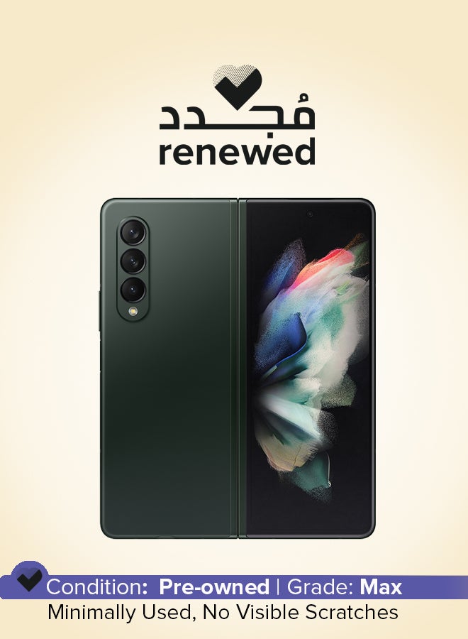 Samsung Renewed - Galaxy Z Fold 3 5G Dual SIM Phantom Green 12GB RAM 256GB - Image 1
