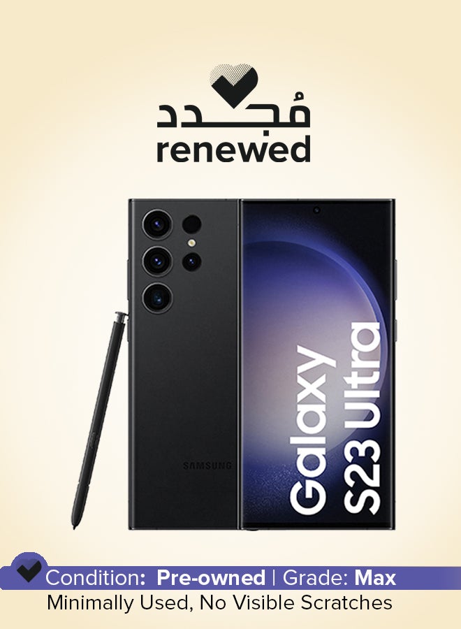 Samsung Renewed - Galaxy S23 Ultra 5G Dual SIM Phantom Black 12GB RAM 512GB - International Version - Image 1