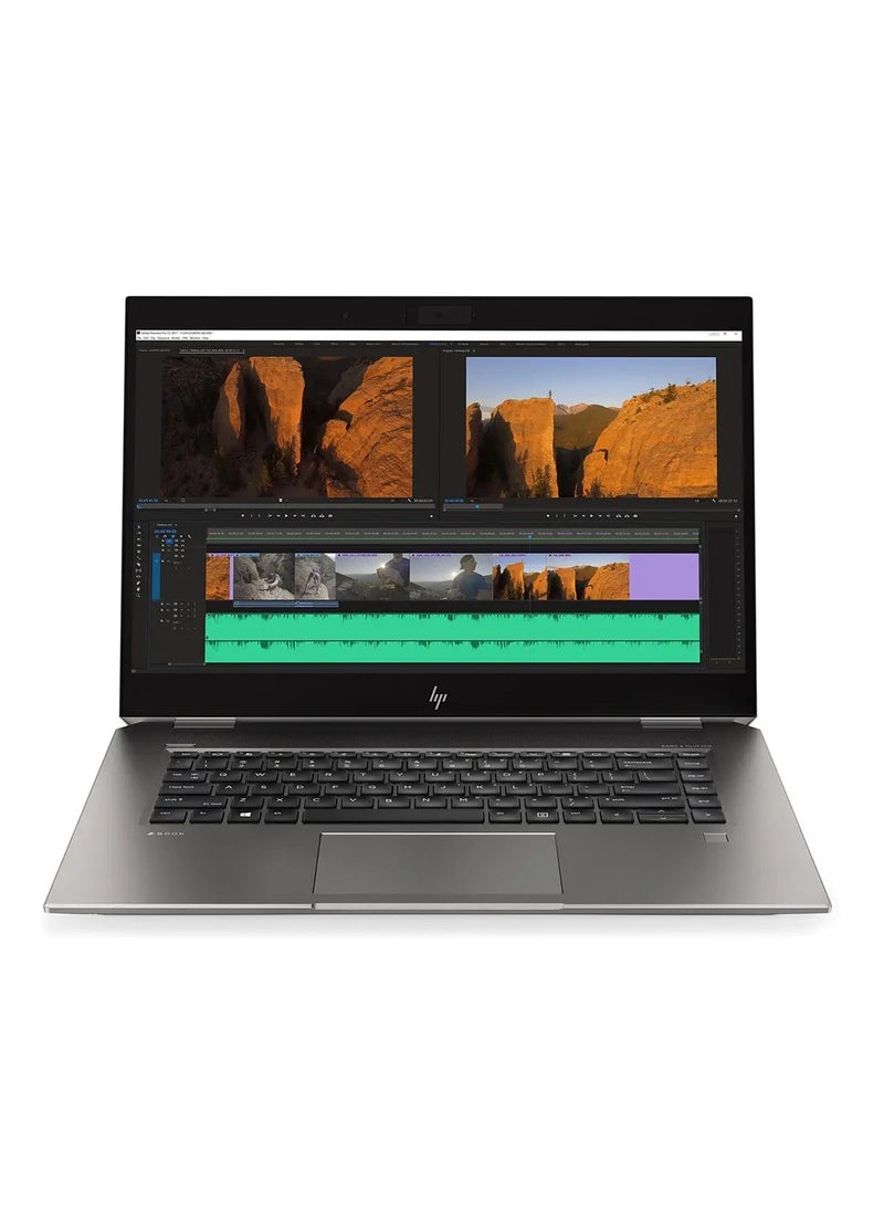 HP RENEWED - LAPTOP HP ZBOOK STUDIO 15 G5 - CPU INTEL CORE I7-9850H - RAM 16 GB DDR4 - HARD 512 GB SSD M.2 NVMe - VGA NVIDIA QUADRO P1000 4 GB DDR5 - 15.6'' INCH LED FULL HD IPS SCREEN - English/Arabic Grey English/Arabic grey  - Image 1