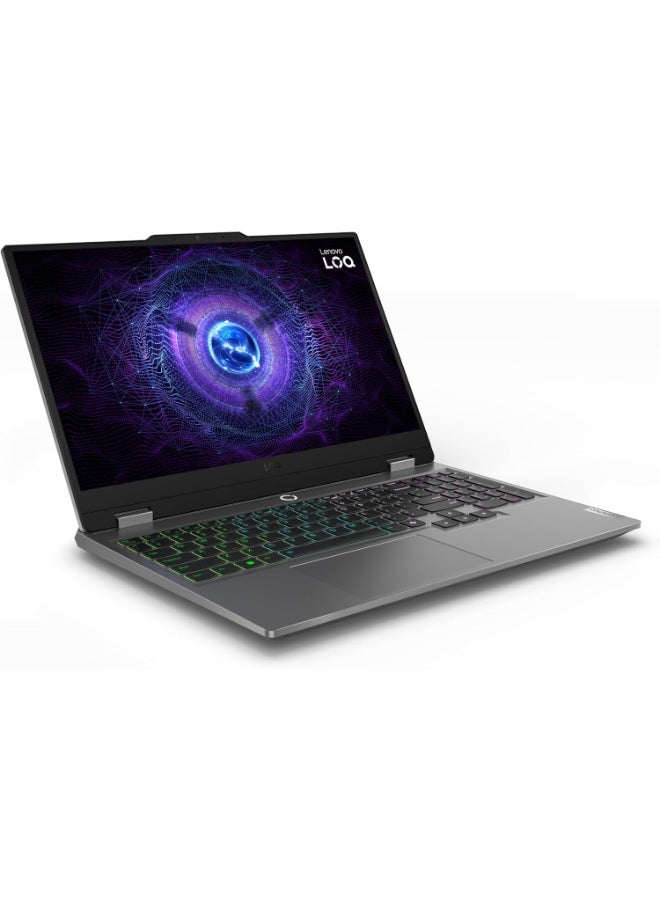 لينوفو LOQ 15IRX9 Gaming Laptop With 15.6 Inch Full HD(1920x1080) 144Hz IPS Display, Intel Core i5-13450HX Processor/24GB DDR5 RAM/512GB SSD/6GB NVIDIA GeForce RTX 3050 Graphics/Windows 11 Pro/ English Luna Grey  - Image 2