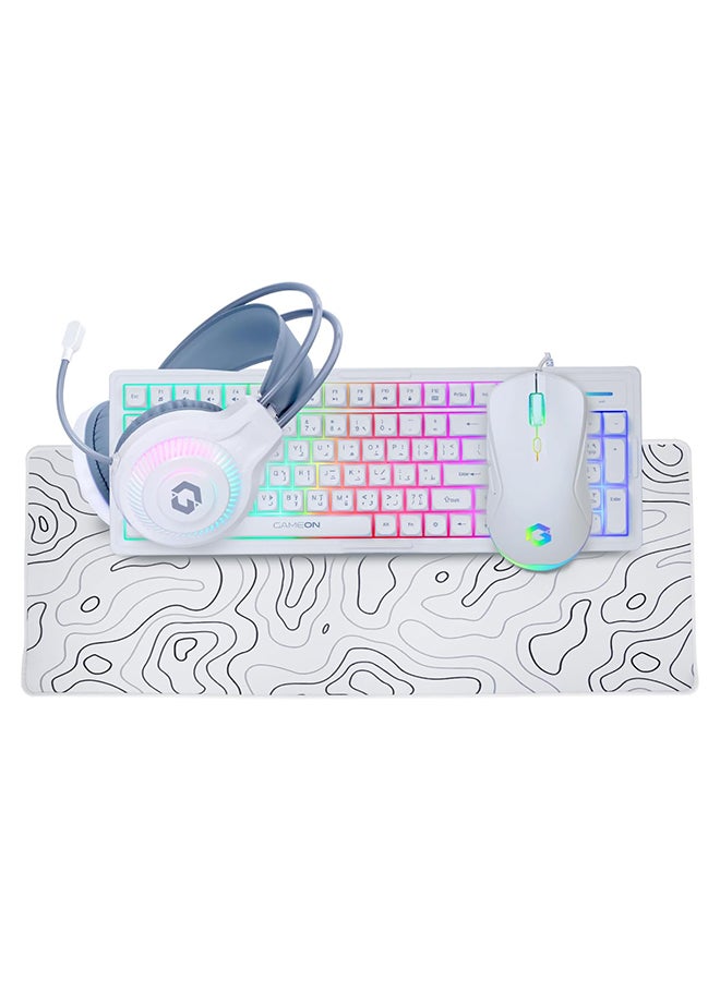 GameOn Gaming PC With Intel Core i5 12400F Processor/16GB RAM DDR5/1TB SSD/Nvidia GeForce  RTX 3050 Graphics+180Hz 24.5 Inch Monito+RGB Keyboard+Mouse+Headset+Mousepad White  - Image 5