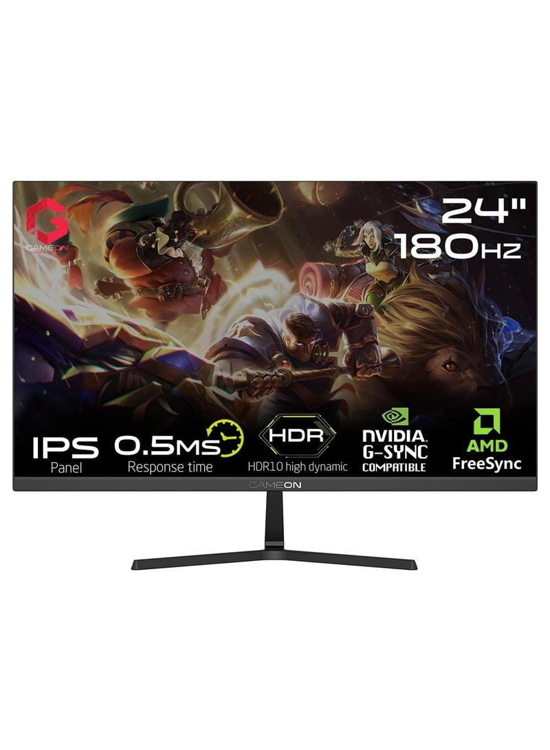 GameOn Gaming PC With Intel Core i5 12400F Processor/16GB RAM DDR5/1TB SSD/Nvidia GeForce  RTX 3050 Graphics+180Hz 24.5 Inch Monito+RGB Keyboard+Mouse+Headset+Mousepad Black  - Image 2