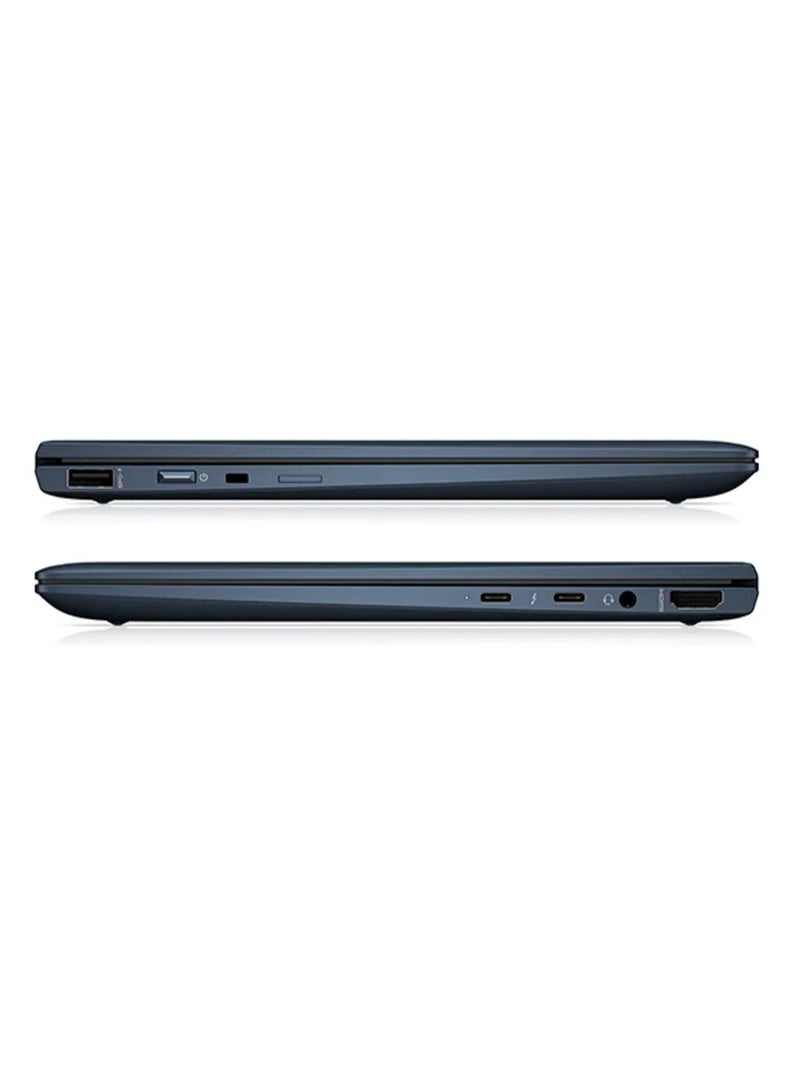HP RENEWED - LAPTOP HP ELITE DRAGONFLY G2 - Intel® Core™ i7-1185G7 Processor - 32 GB DDR4 3200MHz - 512 GB SSD M.2 NVMe - Intel® Iris® Xe Graphics - 13.3'' INC FHD IPS TOUCH SCREEN 360° - English/Arabic Blue English/Arabic blue  - Image 3