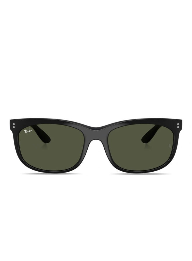 راي بان Men's Full Rim Rectangular Sunglasses 2389, 57, 901, 31  - Image 1