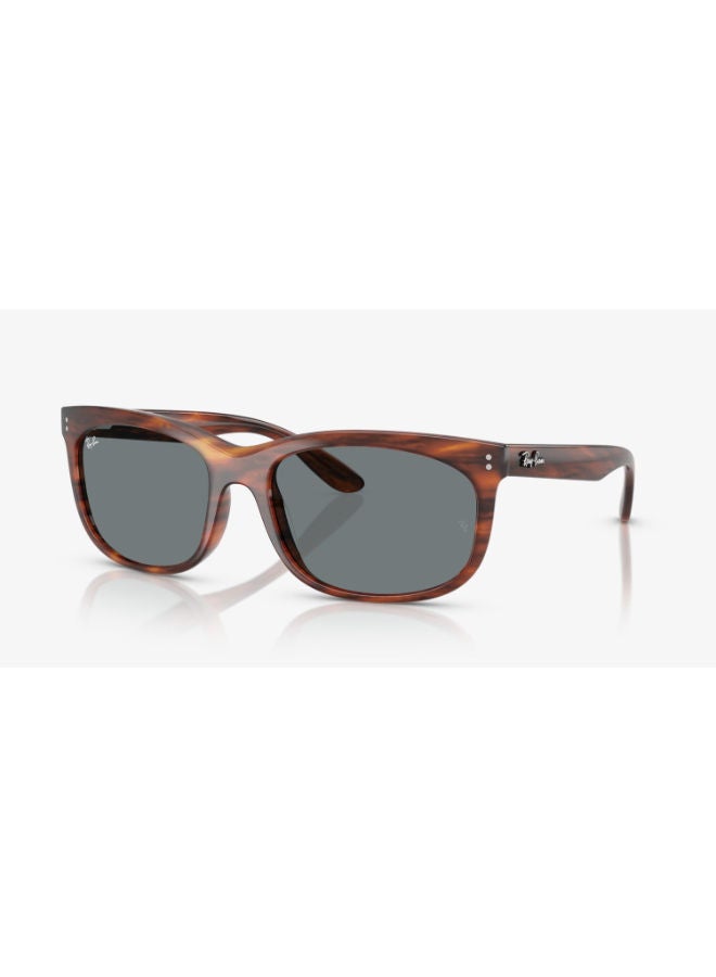 راي بان Men's Full Rim Rectangular Sunglasses 2389, 57, 954, 62  - Image 2