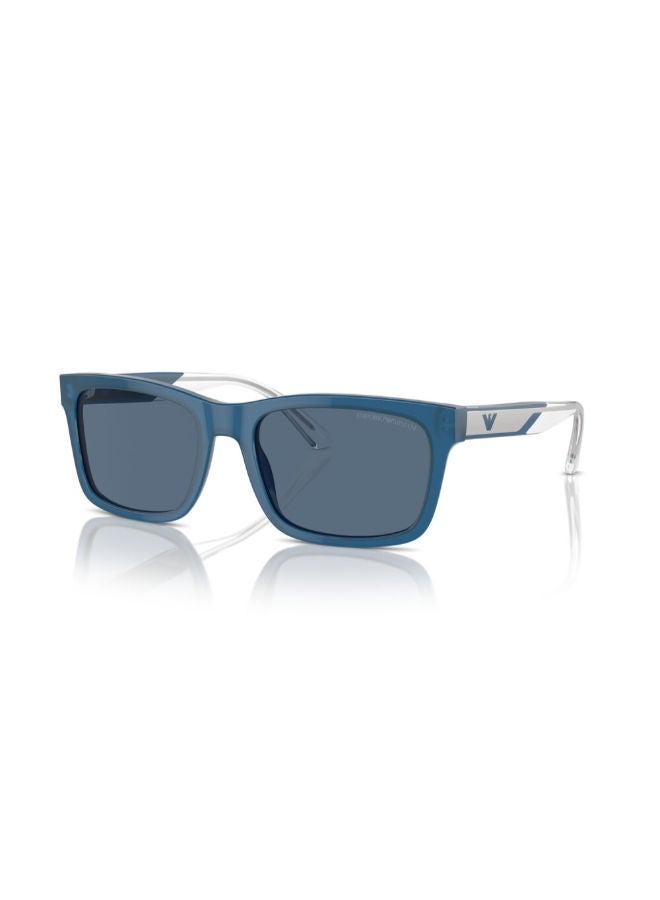 امبوريو ارماني Men's Full Rim Rectangular Sunglasses 4224, 57, 6092, 80  - Image 1