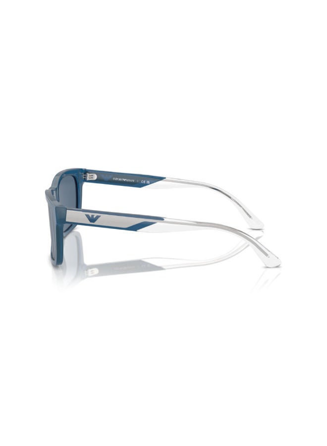 امبوريو ارماني Men's Full Rim Rectangular Sunglasses 4224, 57, 6092, 80  - Image 2