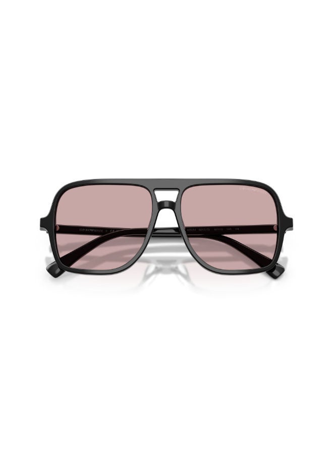 امبوريو ارماني Women's Full Rim Square Sunglasses 4252U, 57, 5017, 73  - Image 3