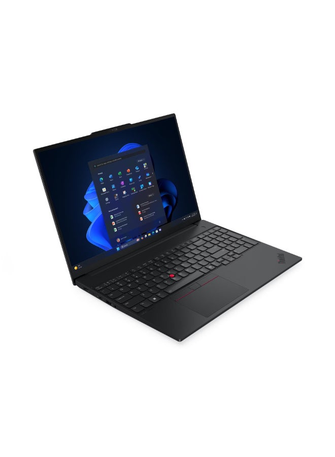 Lenovo ThinkPad E16 Laptop With 16 Inch WUXGA(1920X1200) Display,Core Ultra 7-255H Processor/16GB DDR5 RAM/512GB SSD/Intel lris Xe Graphics/DOS(Without Windows)/ English/Arabic Black  - Image 2