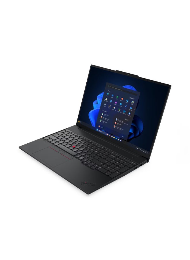 Lenovo ThinkPad E16 Laptop With 16 Inch WUXGA(1920X1200) Display,Core Ultra 7-255H Processor/16GB DDR5 RAM/512GB SSD/Intel lris Xe Graphics/DOS(Without Windows)/ English/Arabic Black  - Image 3