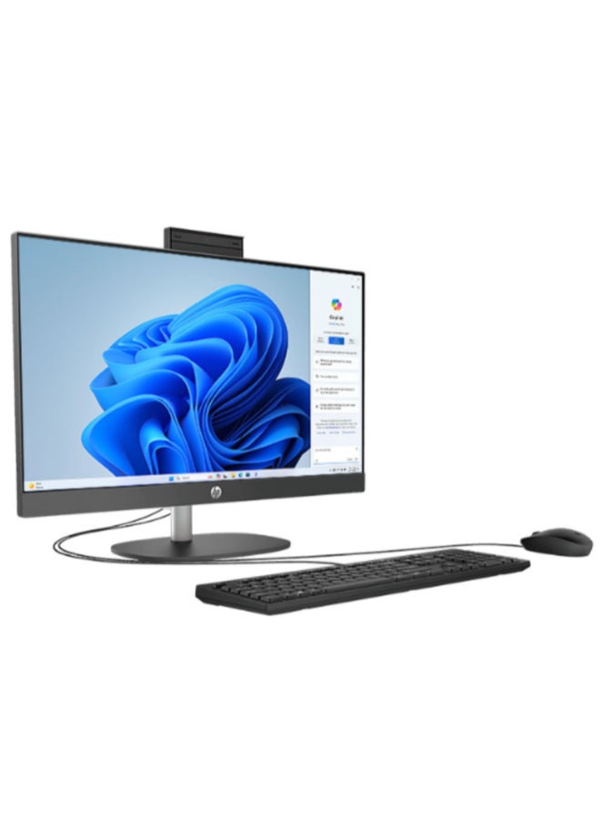 HP ProOne AIO 240 G10 With 23.8 Inch Full HD(1920X1080) Display, Core i5-1334U Processor/8GB RAM DDR4/512GB SSD/Intel UHD Graphics/DOS(Without Windows)/ English/Arabic Black  - Image 3