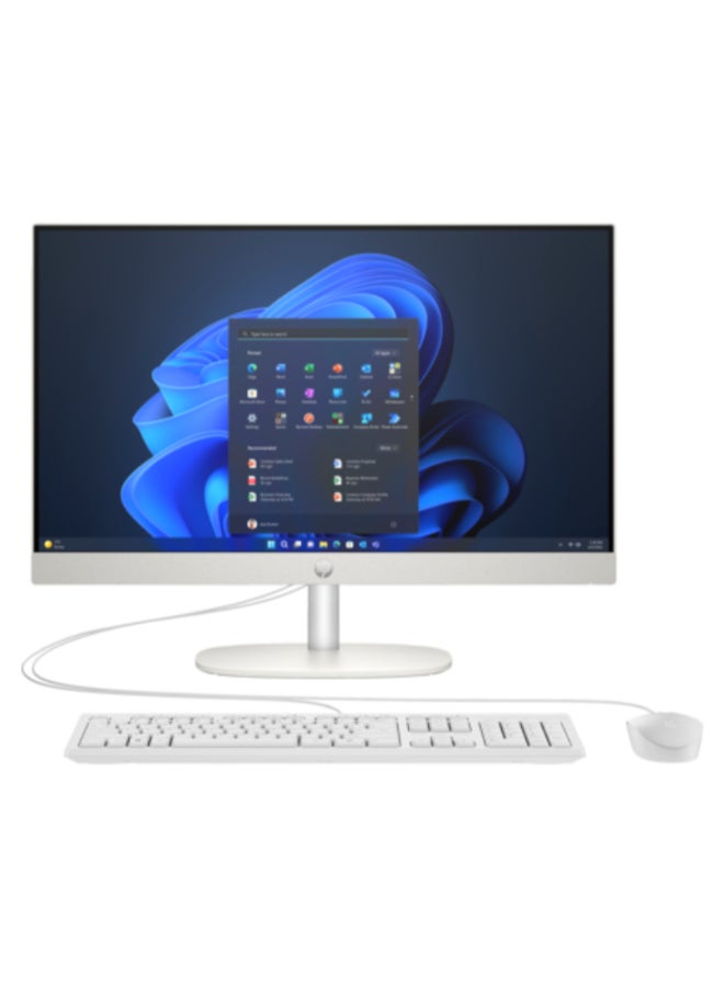 HP ProOne 240 G10 With 23.8 Inch Full HD(1920X1080) Display,Core i7-1355U Processor/16GB RAM DDR4/512GB SSD/Integrated Graphics/DOS(Without Windows)/ English/Arabic White  - Image 1