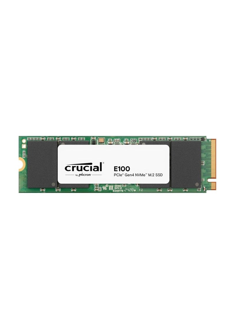 crucial E100 SSD M.2 NVMe PCIe Gen4 Internal SSD, Up to 4,700MB/s - 480 GB - Image 1