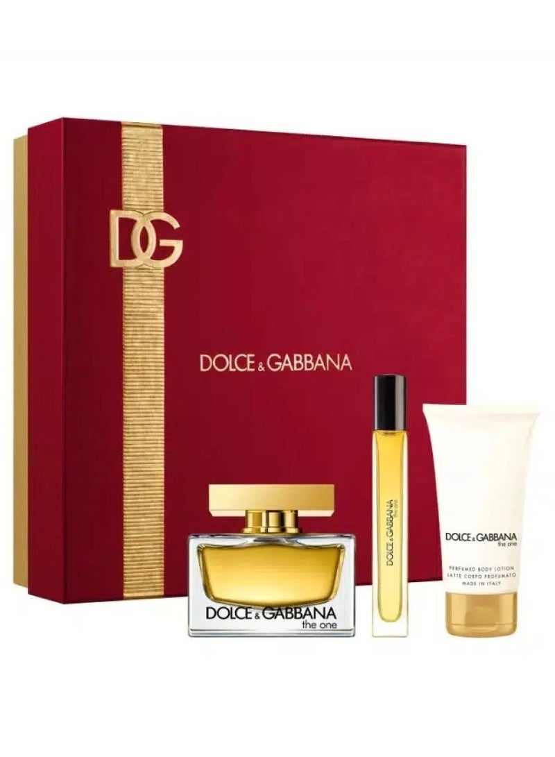 دولتشي آند غابانا مجموعة هدية واحدة للنساء عطر ماء بارفان + عطر + لوشن للجسم - Image 1