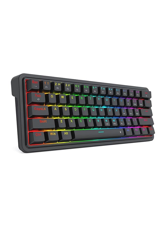 REDRAGON K722 60% Wired Gasket RGB Gaming Keyboard, 61 Keys Hot-Swap Compact Mechanical Keyboard w/Free-Mod Socket, 3-Layer Noise Dampening, Quiet Custom Linear Switch - Image 3