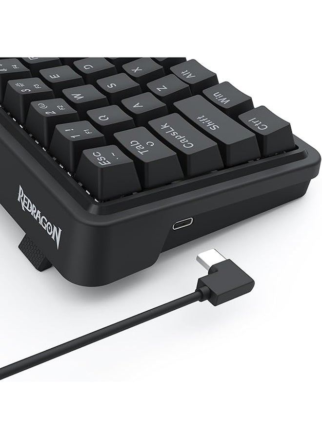 REDRAGON K722 60% Wired Gasket RGB Gaming Keyboard, 61 Keys Hot-Swap Compact Mechanical Keyboard w/Free-Mod Socket, 3-Layer Noise Dampening, Quiet Custom Linear Switch - Image 5