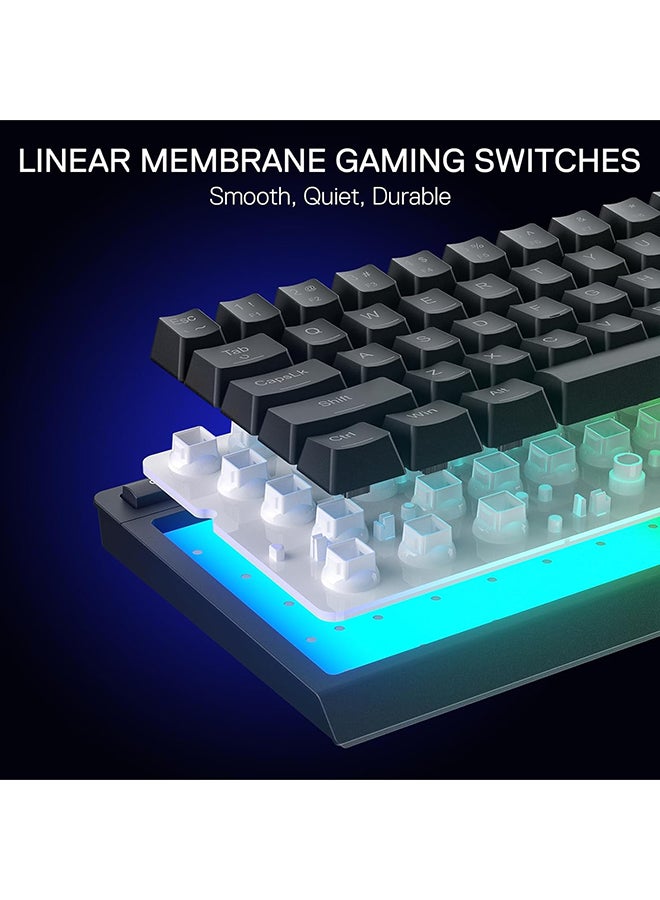 REDRAGON K522 60% Wired RGB Membrane Gaming Keyboard, Compact 61 Keys Linear Mechanical-Feel Switch Keyboard w/ 4 Extra On-Board Macro Keys & Media Control Keys - Image 5