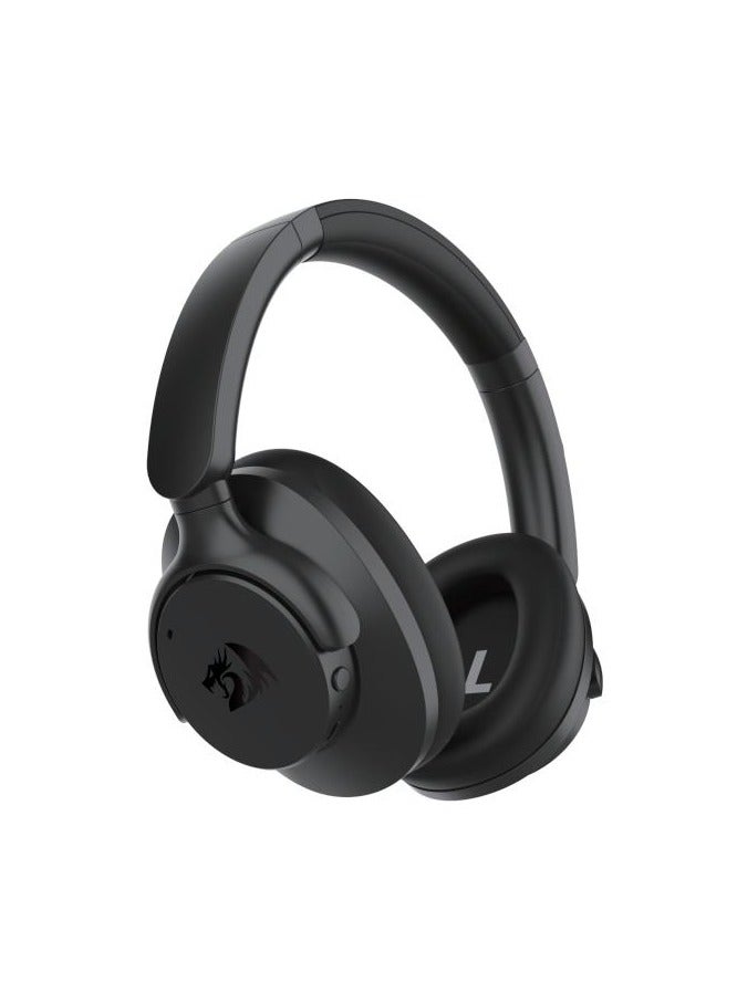 REDRAGON H610 Wireless Gaming Headset for PS5, PS4, PC, Mac, NS - BT 5.3 with ANC Noise Cancellation, 50H Battery, Lightweight, Over-Ear Headphones with Built-in Mic, Black