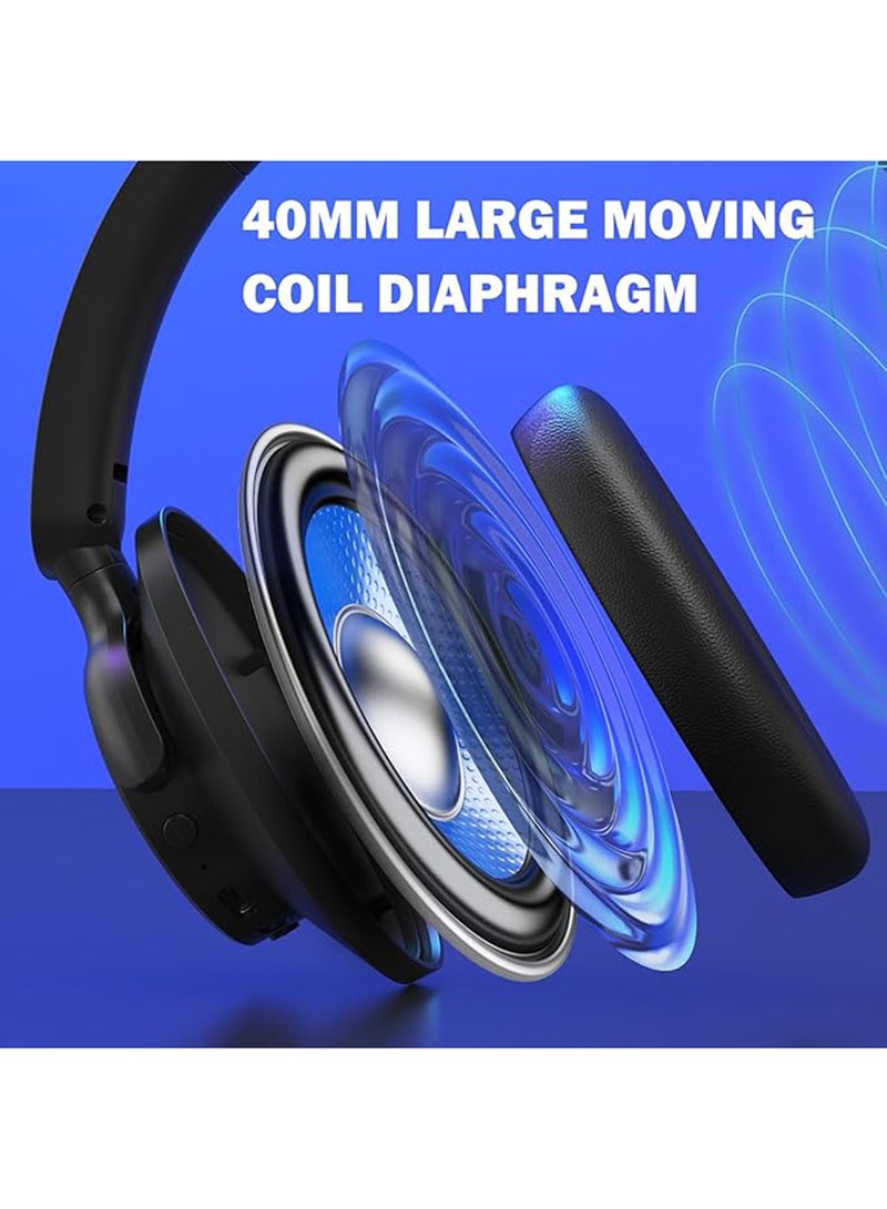 REDRAGON H610 Wireless Gaming Headset for PS5, PS4, PC, Mac, NS - BT 5.3 with ANC Noise Cancellation, 50H Battery, Lightweight, Over-Ear Headphones with Built-in Mic, White - Image 3