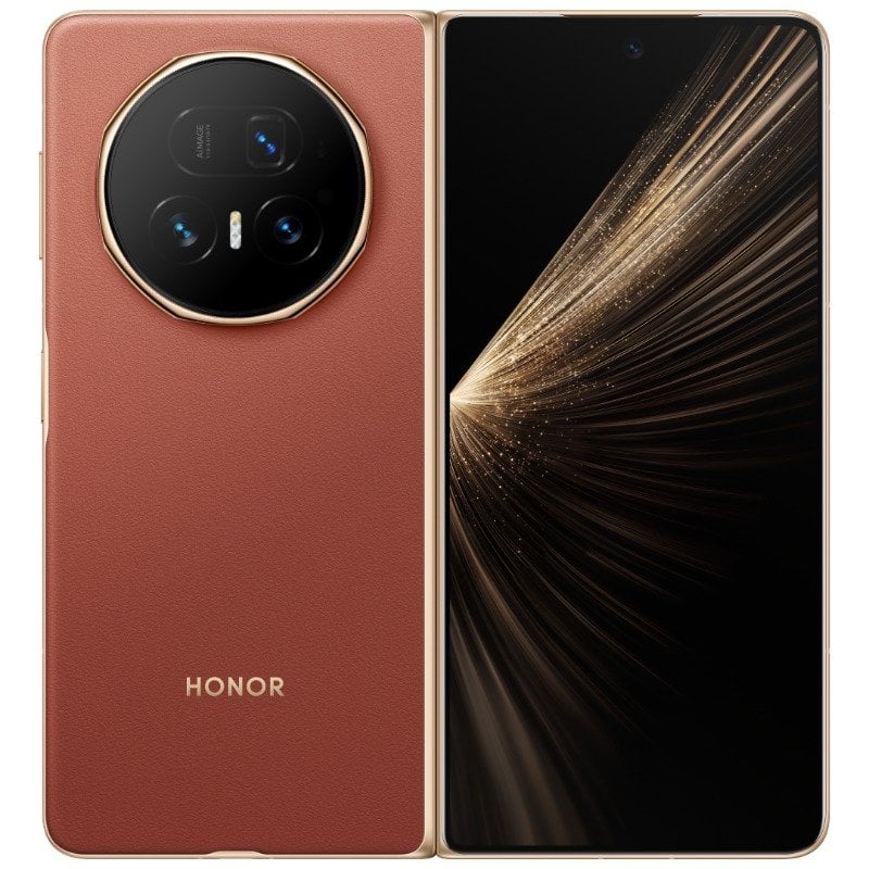 هونور هاتف Honor Magic V5 القابل للطي (512GB 16GB RAM) بني محمر NFC | مواصفات صينية | بطارية 6100mAh شحن سلكي 66W | Snapdragon 8 Elite (3 نانومتر) AMOLED 120Hz 7.95" | مساعد YOYO AI، حدث نظام AI البيئي | سمك 4.1 مم | Android 15، MagicOS 9 | مع دعم Google Play - Image 2