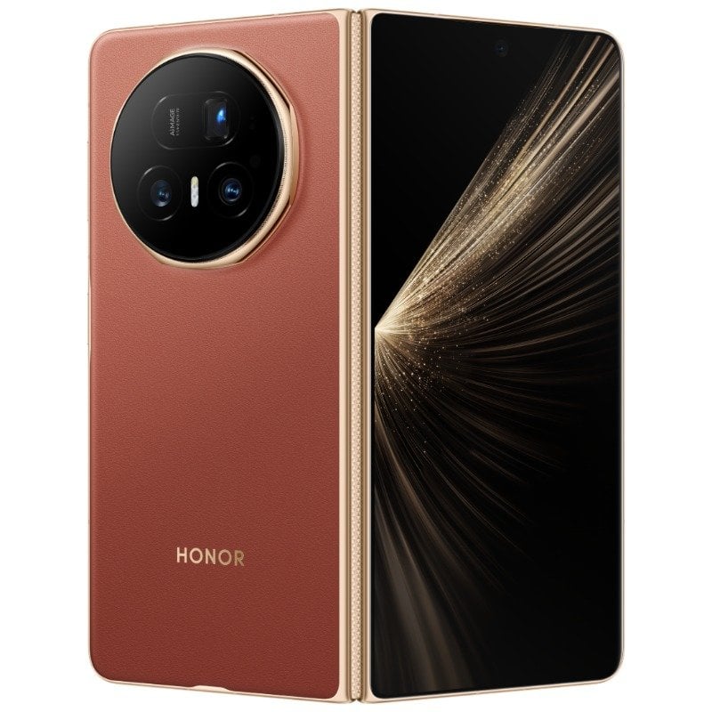 هونور هاتف Honor Magic V5 القابل للطي (512GB 16GB RAM) بني محمر NFC | مواصفات صينية | بطارية 6100mAh شحن سلكي 66W | Snapdragon 8 Elite (3 نانومتر) AMOLED 120Hz 7.95" | مساعد YOYO AI، حدث نظام AI البيئي | سمك 4.1 مم | Android 15، MagicOS 9 | مع دعم Google Play - Image 3