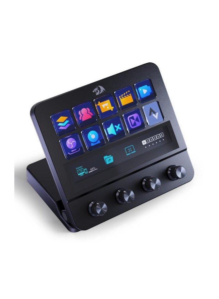 REDRAGON Ragnaros SS-552 Smart Streaming Control Panel – Professional Stream Deck with Quick and Convenient Control of Software and Apps – Ideal for Content Creators and Live Streamers