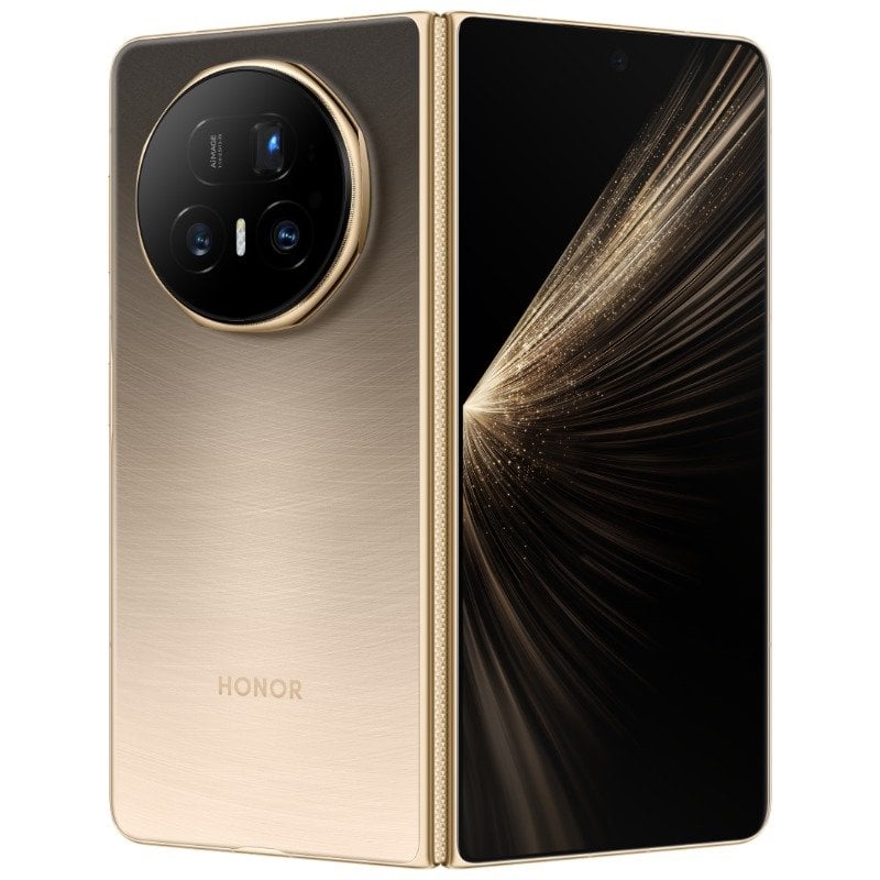 Honor Magic V5 Foldable Smartphone (1TB 16GB RAM) Dawn Gold NFC |Chinese Spec |6100mAh Battery 66W wired Charge | Snapdragon 8 Elite (3 nm) AMOLED 120Hz 7.95" | YOYO AI assistant, AI Ecosystem event | 4.1mm thickness | Android 15, MagicOS 9 | with Google Play Support