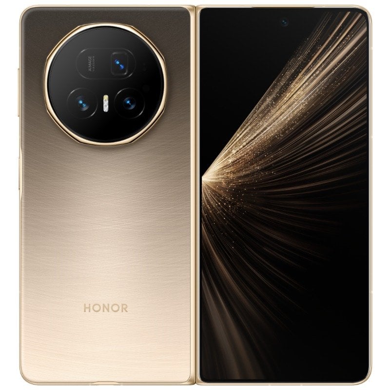 Honor Magic V5 Foldable Smartphone (1TB 16GB RAM) Dawn Gold NFC |Chinese Spec |6100mAh Battery 66W wired Charge | Snapdragon 8 Elite (3 nm) AMOLED 120Hz 7.95" | YOYO AI assistant, AI Ecosystem event | 4.1mm thickness | Android 15, MagicOS 9 | with Google Play Support