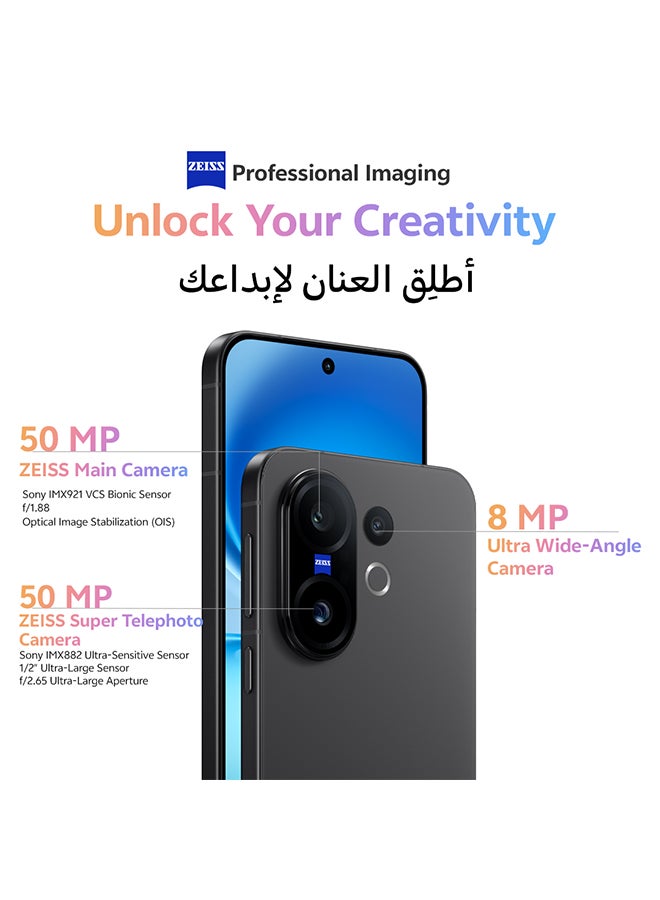 vivo X200 FE Dual SIM 5G Black 12GB RAM 512GB With Exclusive Gifts - TWS Earbuds, V-Premier Smart Watch,  90W Charger And 24 Months Warranty + 1 Year Screen Replacement - Middle East Version  - Image 3