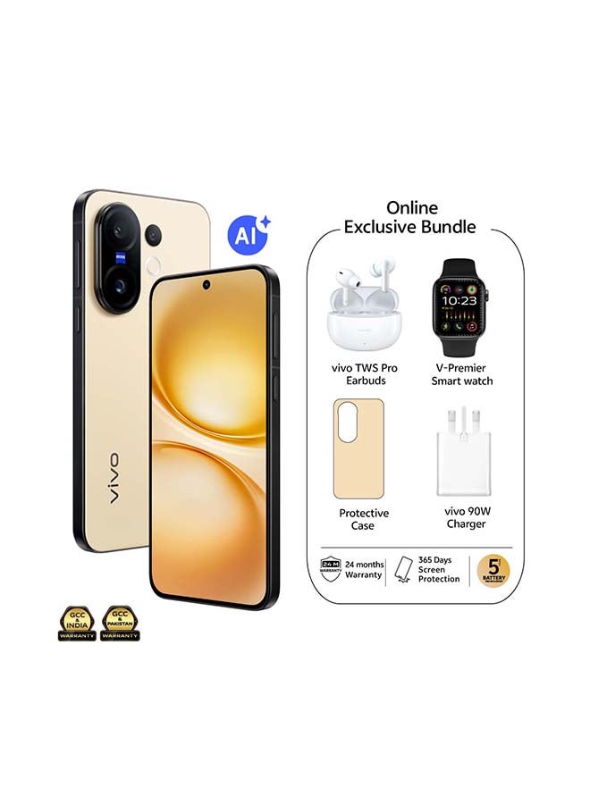 فيفو X200 FE ثنائي الشريحة 5G أصفر 12GB RAM 512GB مع هدايا حصرية - سماعات أذن TWS، ساعة ذكية V-Premier، شاحن 90W وضمان لمدة 24 شهر + 1 سنة استبدال الشاشة - النسخة الشرق أوسطية - Image 1