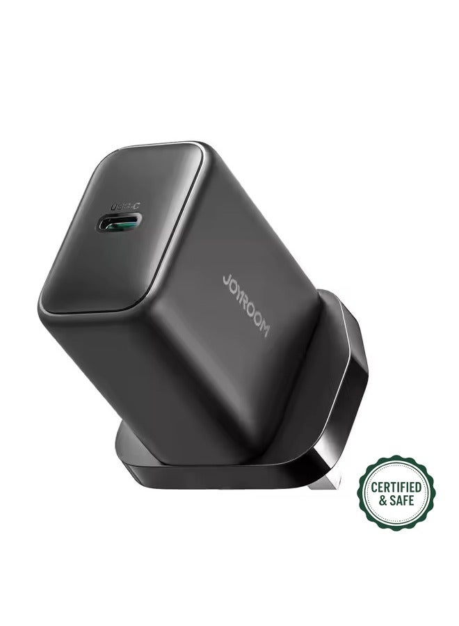 جوي روم شاحن USB-C بقوة 45 واط بتقنية GaN لهواتف سامسونج SFC 2.0 – شحن فائق السرعة 2.0 لجالاكسي S24/S23 ألترا، PD3.0، QC3.0، ماك بوك وآيفون، 70% في 30 دقيقة، قابس بريطاني - Image 1